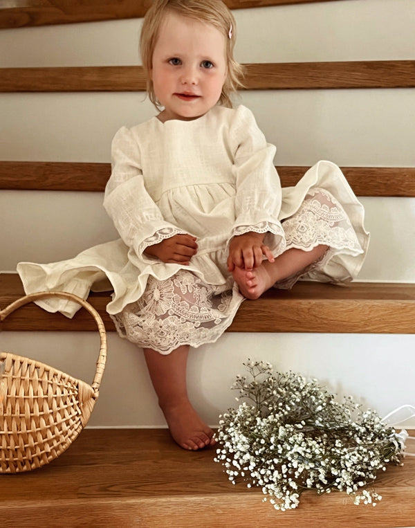 Miriam Blumenmädchen Kleid, Taufkleid - BabyDom