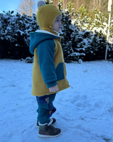 Walkjacke für Kinder aus reiner Schurwolle und Bio Baumwolle (Kopie)