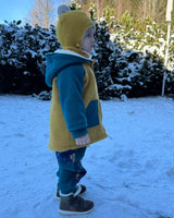 Walkjacke für Kinder aus reiner Schurwolle und Bio Baumwolle (Kopie)