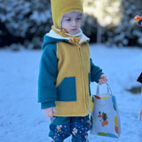 Walkjacke für Kinder aus reiner Schurwolle und Bio Baumwolle (Kopie)