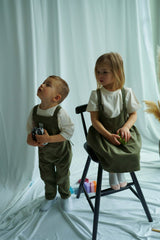 Mädchen Latzkleid, Trägerkleid aus kontrollirt Baumwolle Cord - BabyDom