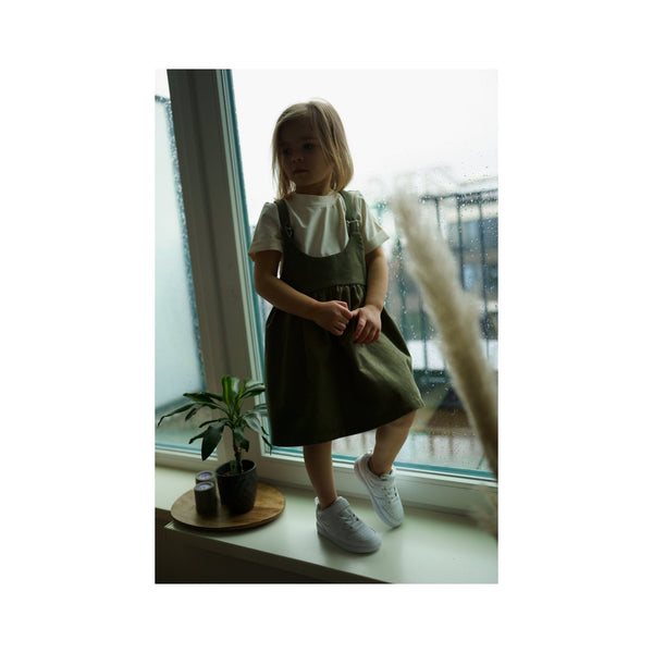 Mädchen Latzkleid, Trägerkleid aus kontrollirt Baumwolle Cord - BabyDom