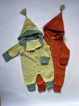 WALKOVERALL SOFORT LIEFERBAR!, Gr.68 in 3 verschiedene Farben , Overall mit Knopfes, Baby Overalls - BabyDom